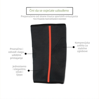 Sportska zaštita lakta, komplet od najlona, prozračna latex-spandeks zaštita, veličine S–XL