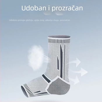 Četverosezonski gležanj grafenopodobnog materijala, podrška za istegnuća i zglobove, prozračan, za košarku, badminton i vožnju bicikla