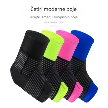 Zaštita gležnja s kompresijskim uloškom i zavojem, za vanjske sportove: košarka, nogomet i planinarenje.