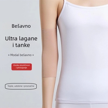 Ljetne ultra-tanke lakatne rukavice i zaštitnici za zglob od modalnog materijala, unisex, produžene rukave za toplinu i zaštitu
