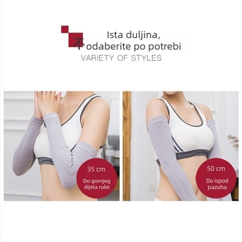 Pamučne narukvice za zagrijavanje podlaktice i lakta, pletene, produžene, tanke, unisex