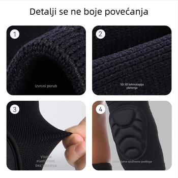 Zaštitnik lakta za odbojku, debeli jastučić, protiv udara, pogodan za vratara, ples i skijanje