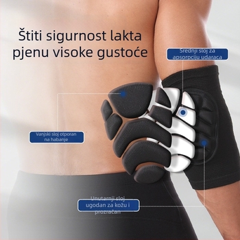 Zaštitnik lakta za odbojku, debeli jastučić, protiv udara, pogodan za vratara, ples i skijanje