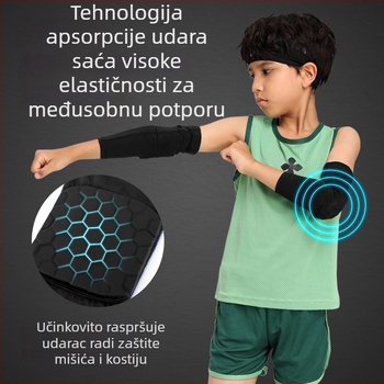 Rukav s zaštitom lakta za košarku i sport – odrasli, uzorak saća
