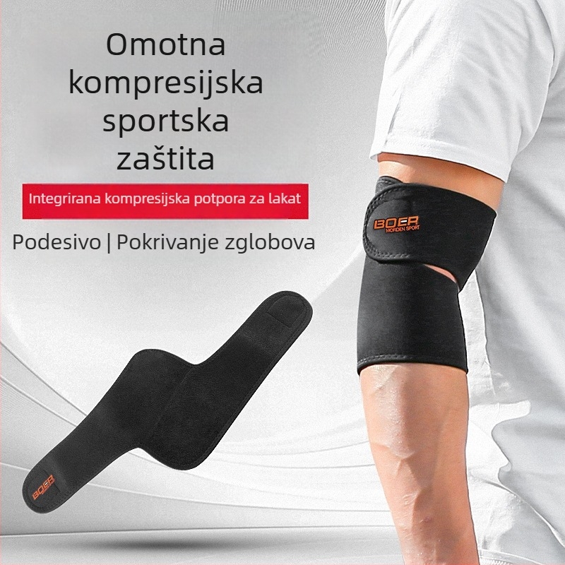 Boer Zaštitnici za lakatove za muškarce i žene, prozračni sportski zaštitnici za košarku, badminton, tenis i sklekove