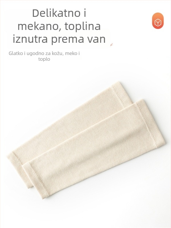 26 cm četverosezonske jednobojne pletene laktenske rukavice za vanjske sportove, elastične, unisex