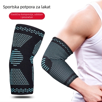 Sportski štitnici za lakat za muškarce i žene – košarka, fitness, badminton i odbojka, prozračni i topli, pleteni štitnici za lakatovi koji upijaju znoj