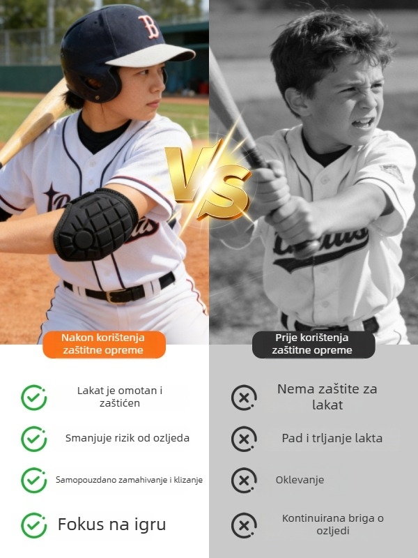 Eva lagana zaštita lakta za baseball i softball, jednopojedina zaštita lakta protiv sudara, lagana zaštita pri udarcima