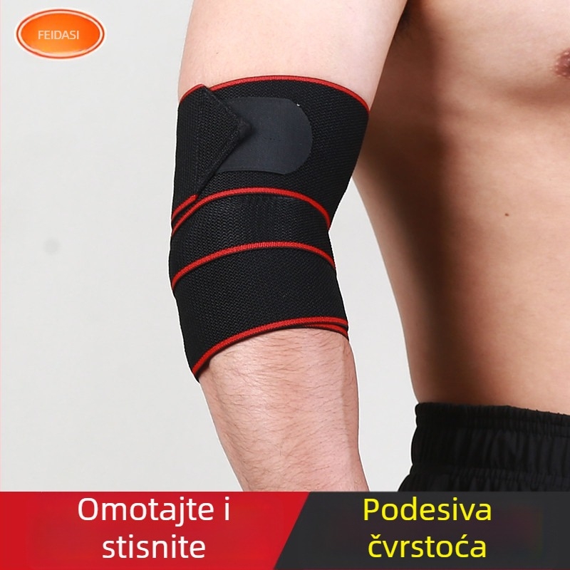 Protuklizni lakatni zaštitnik s prilagodljivom kompresijom za sport, fitness, dizanje utega i tenis