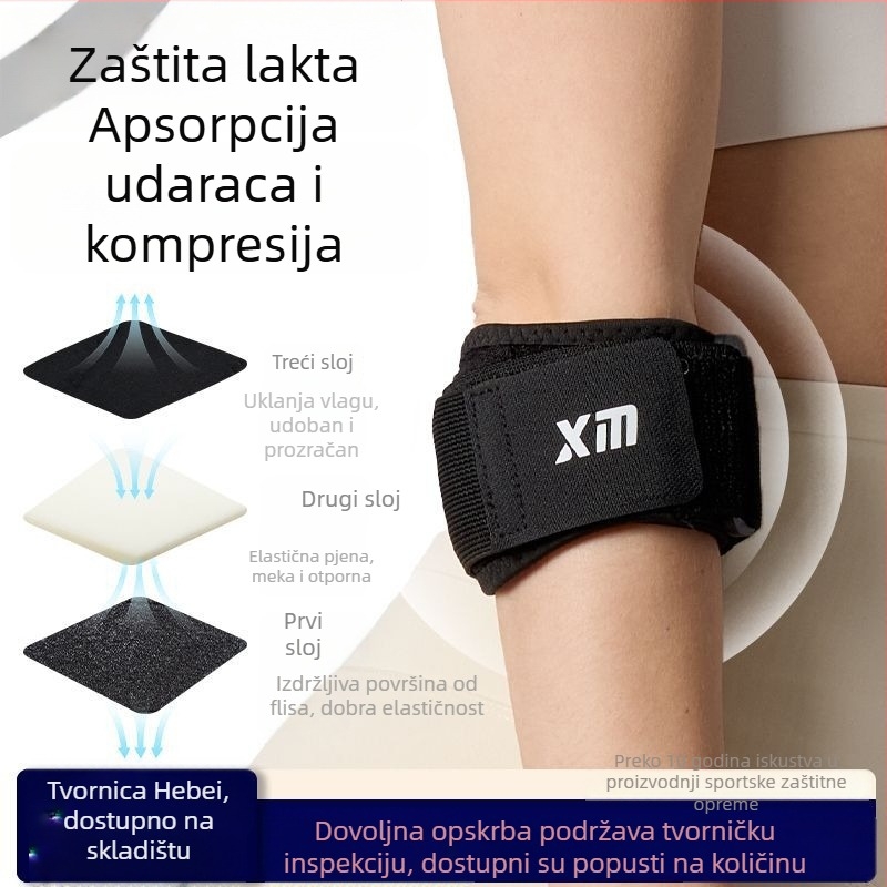 Laktenski rukav za odbojku, s omotačnim dizajnom i prilagodljivom kompresijom