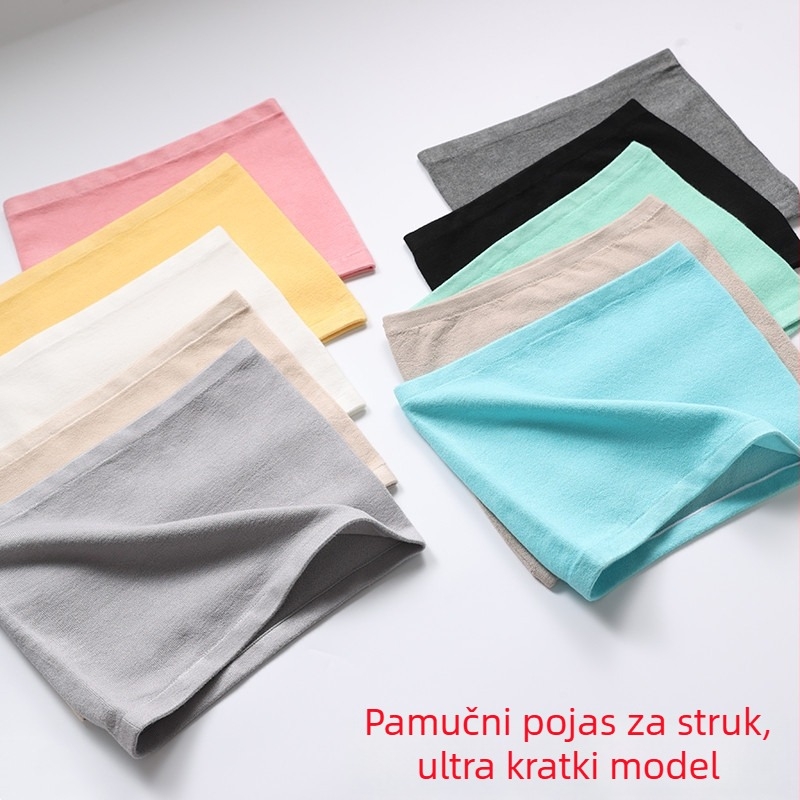 Pamučni pojas za struk, prozračan i lagan, za proljeće i ljeto, unisex, zaštita struka i trbuha
