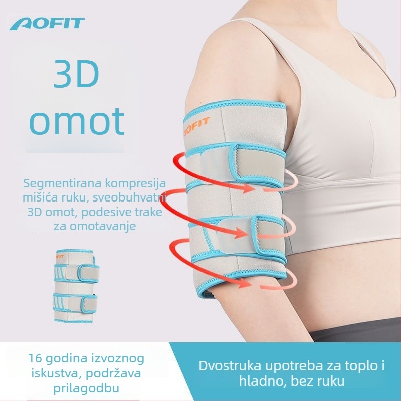 AOFIT lakatni rukav s terapijom topline za košarku, nogomet i odbojku – ljetno osvježenje, unisex zaštitni rukav za nadlaktje