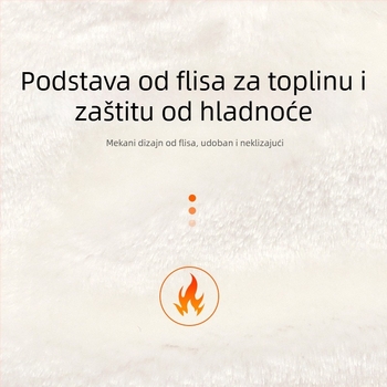 Pojas za struk s flis podstavom, debeli, za muškarce i žene, održava toplinu struka i trbuha u jeseni i zimi.