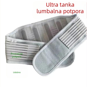 Izuzetno tanak, prozračan pojas za struk s čeličnom pločom za potporu lumbalne regije i olakšanje mišićne napetosti