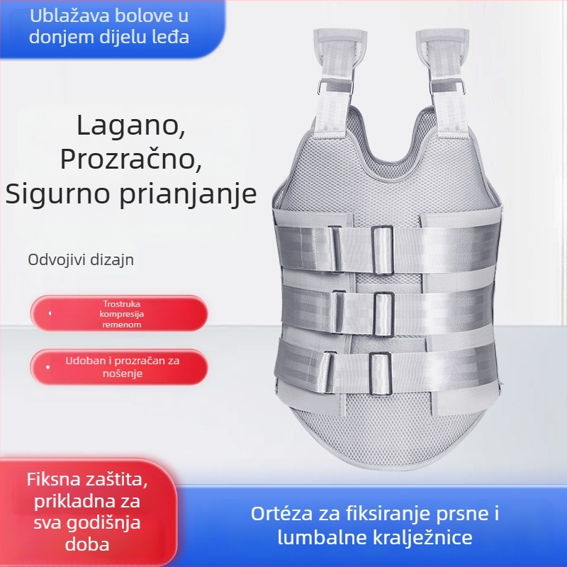Torako-lumbalna ortoza za odrasle, postoperativni korset za lumbalnu frakturu, prozračna podrška struka