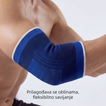 Pletena sportska zaštita lakta za badminton, dišući kompresijski zaštitnik lakta za muškarce i žene