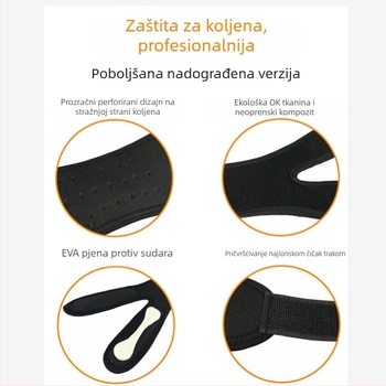 Zaštita koljena s potporom patelle, apsorpcija udaraca i kompresijska zaštita za vanjske sportove: košarka, nogomet, planinarenje, biciklizam i fitness