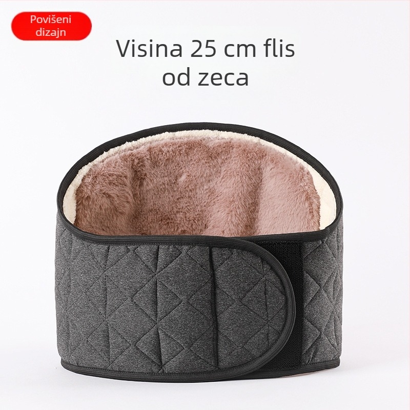 Topli pojas za struk s flis podsukom za podršku trbuha, unisex, za jesen i zimu