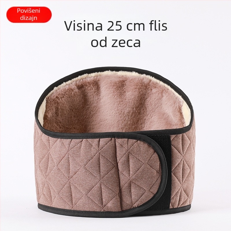 Topli pojas za struk s flis podsukom za podršku trbuha, unisex, za jesen i zimu