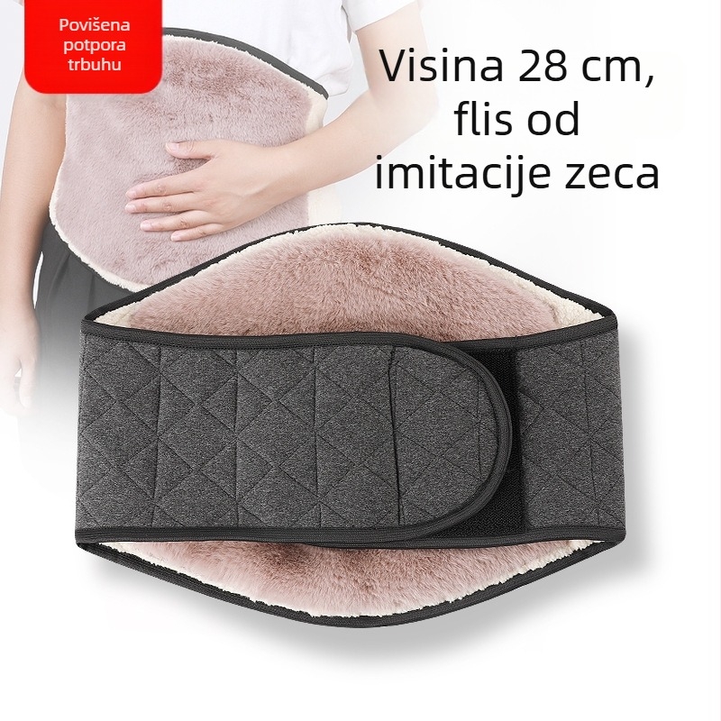 Topli pojas za struk s flis podsukom za podršku trbuha, unisex, za jesen i zimu