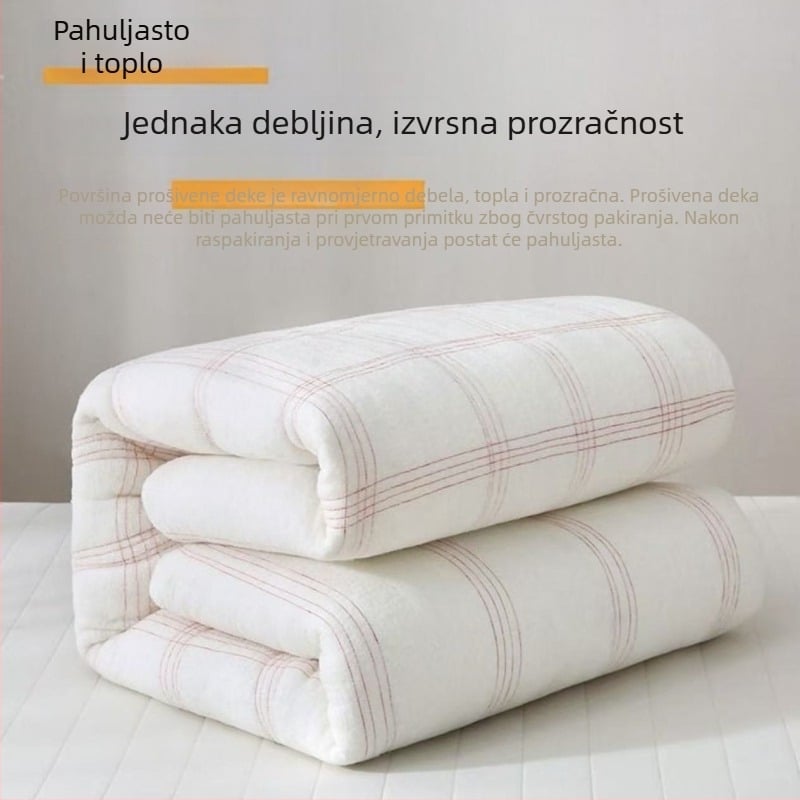 Studentski set pamukaste posteljine s navlakom za madrac i jezgrom deke, debeli zimi