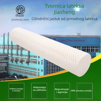 Lateksni cilindrični jastuk za vrat, jastuk u obliku bombone, mali okrugli jastuk za spavanje