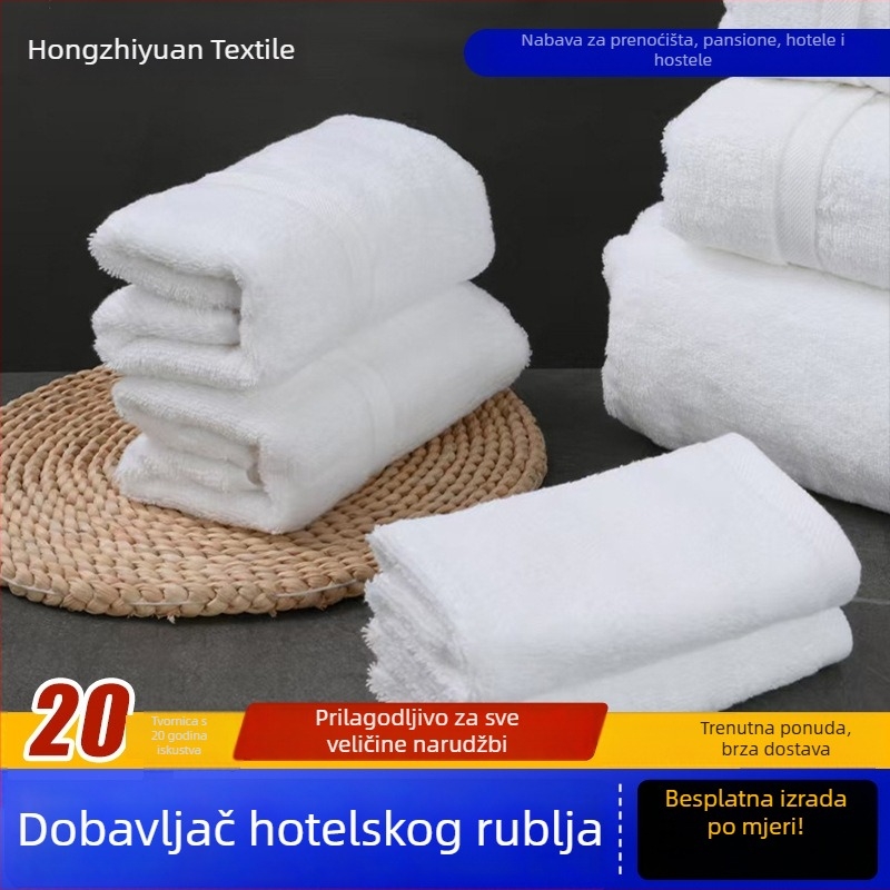Hotelske ručnike od 100% pamuka, debeli ručnici za hoteli s pet zvjezdica i gostinjca, hotelski tekstil na veliko