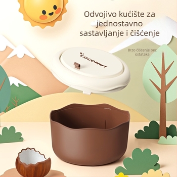 Kompaktni stolni koš za otpatke, sladak mali dizajn, s poklopcem za pritiskanje, mini spremnik za papir