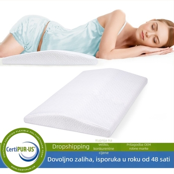 Jastuk za donji dio leđa od memorijske pjene za ublažavanje tlaka, spor odziv, podrška trudnicama, jastuk za krevet i za spavanje