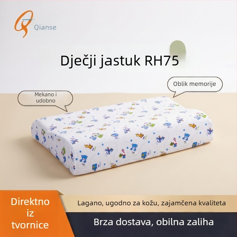 Dječji jastuk od memorijske pjene s karikaturnim dizajnom, oblikujući jastuk, pamučna navlaka