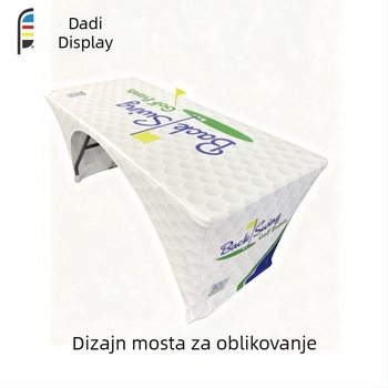 Konferencijski stolnjak, pravokutni, poliester, hotelski stil, stolnjak s logom za izložbe