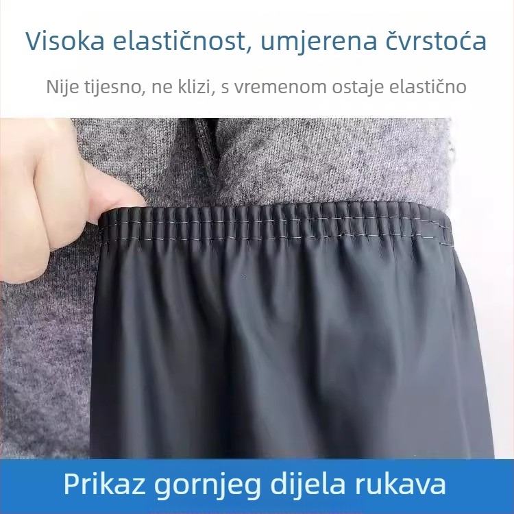 Vodootporni i otporni na ulja PU kožni zaštitni rukavi s produženom dužinom, unisex, kuhinja i rad, izdržljivi