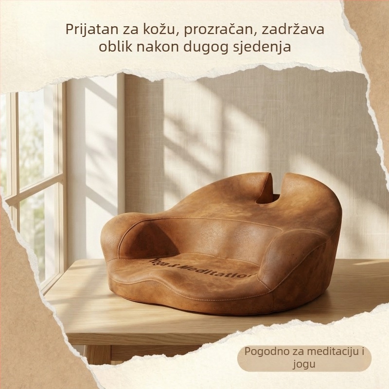 Prijenosni, povećani i debeli meditacijski jastuk za sjedenje s prekriženim nogama, ergonomski jastuk za kauč.