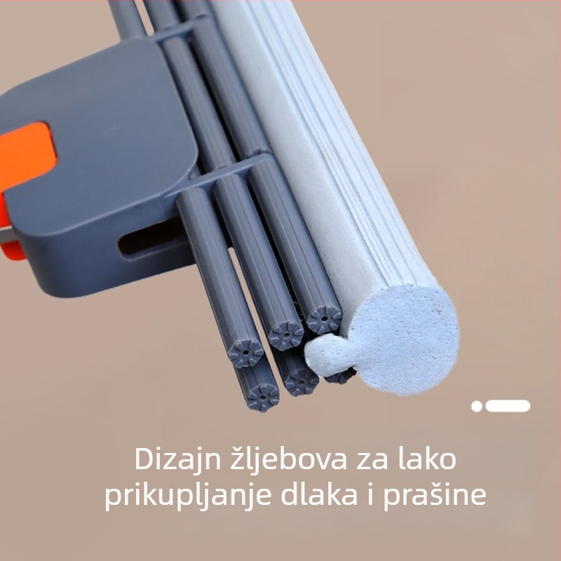 Mop od spužve bez dodirivanja za kućnu upotrebu, s valjkom za iscijeđivanje, velika apsorpcija