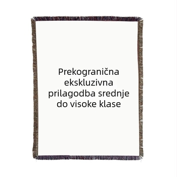 Pamukasta pletena deka s resicama, deka za kauč, tapiserija za pozadinu, pogodna za vanjsku upotrebu