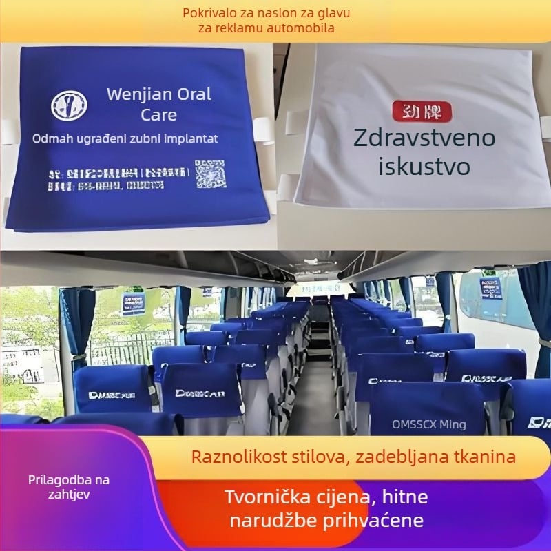 Univerzalne navlake za auto sjedala za sve sezone, navlaka za naslon sjedala autobusa, reklamne navlake za sjedala putničkih vozila, navlaka za taxi sjedalo