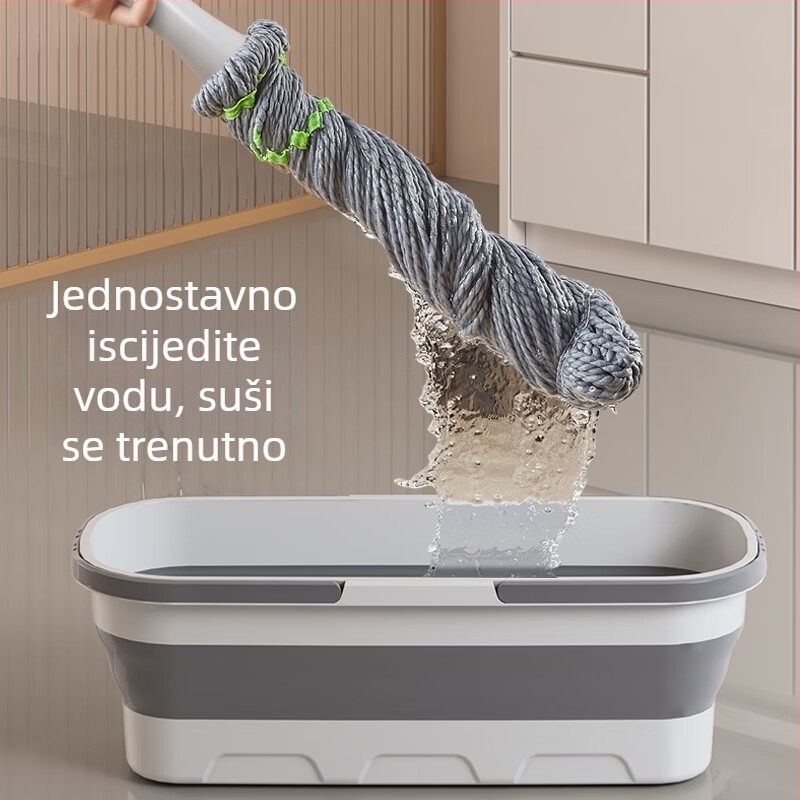 Kućni mop s automatskim cijeđenjem, dugačka drška 138 cm, mehanizam zaključavanja