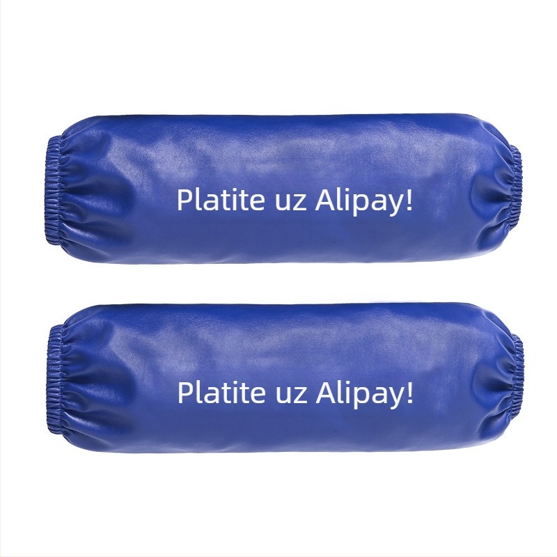 Plavi kuhinjski rukav od PU kože, vodootporan i otporan na ulja, za kućnu upotrebu