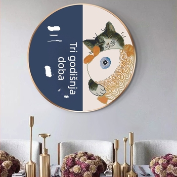 Set križnog veza za dnevni boravak i spavaću sobu – platno 11CT, poliester-pamušna vlakna, motiv crtani/anime, komplet za izradu veza, 2026 novi model, tema tri obroka i četiri godišnja doba