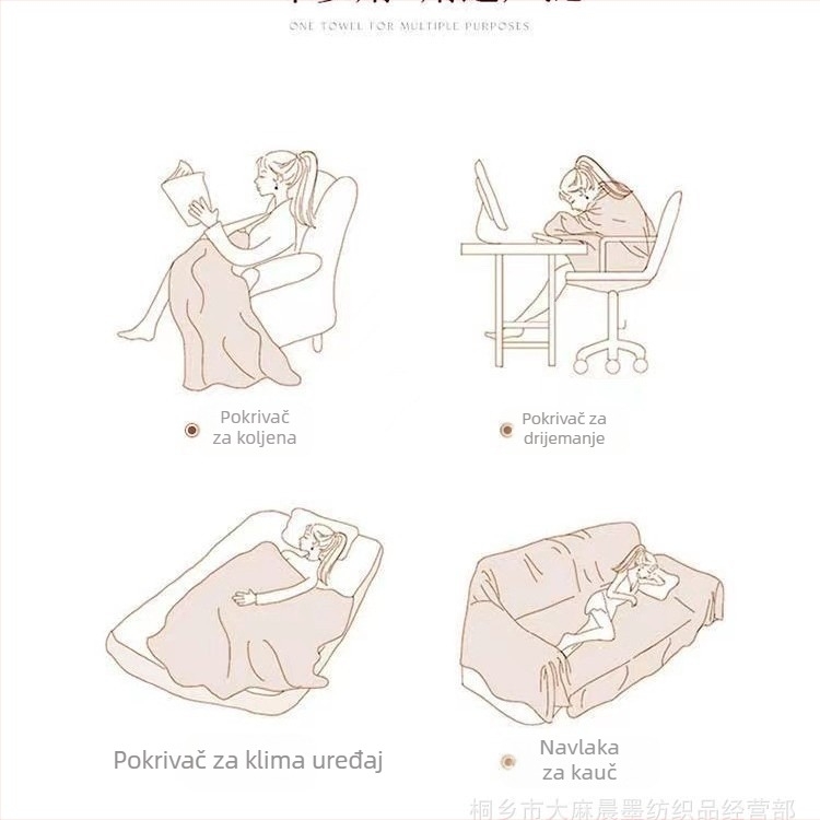 Deka s motivom tigra – kreativna deka za kauč, dekorativna s karikaturnim uzorkom, za putovanja i kampiranje, poliester
