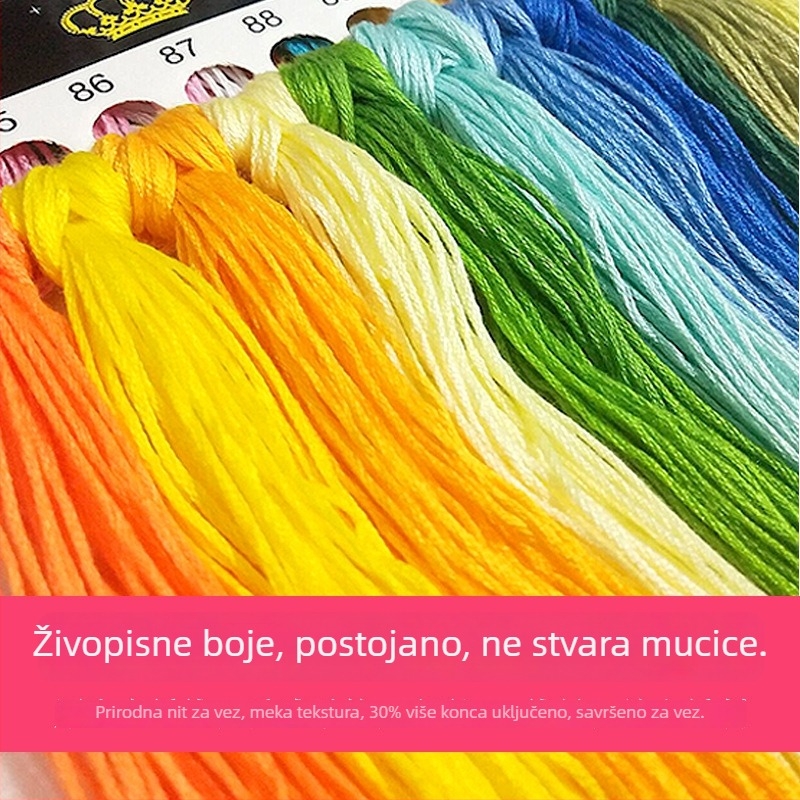 Kist za križni vez s 11CT platnom od pamuka, motiv krizanteme, moderan minimalistički dizajn, za dnevni boravak, spavaću sobu, blagovaonu