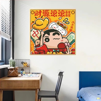 Crayon Shin-Chan set za križno šivanje 2025 – novi stil za dnevni boravak i spavaću sobu