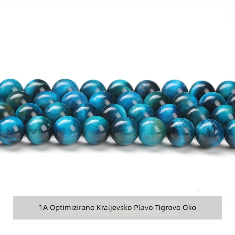Jingde Jewelry 8mm 7A kraljevsko plavo tigrovo oko labave perle – okrugle perle za DIY nakit