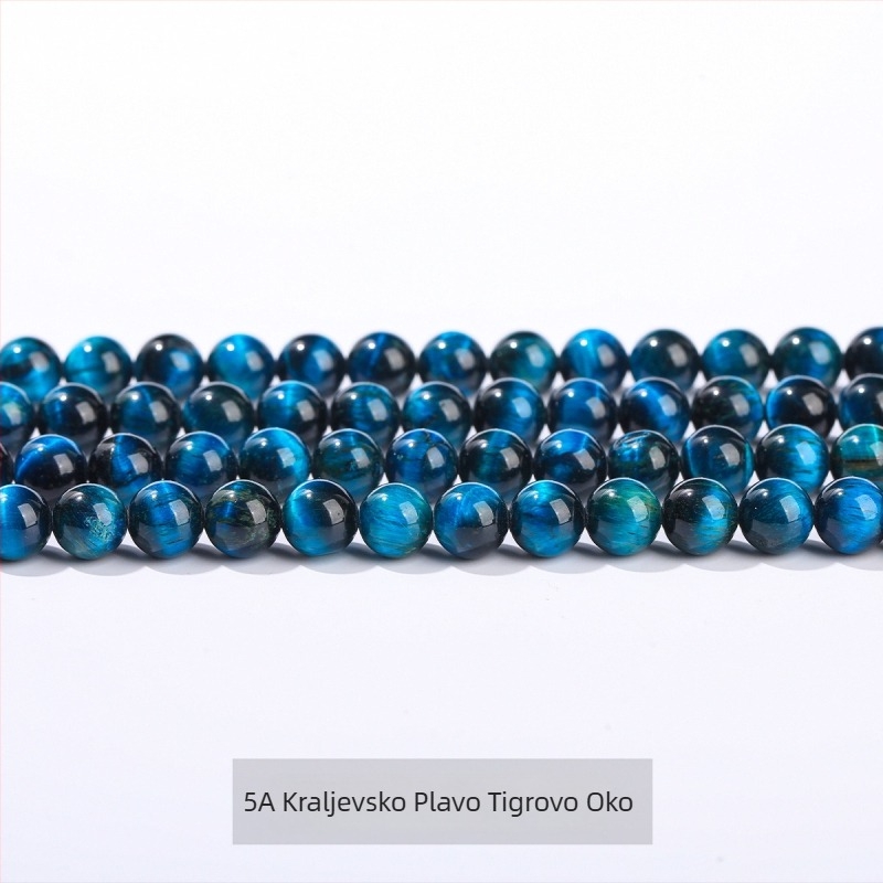 Jingde Jewelry 8mm 7A kraljevsko plavo tigrovo oko labave perle – okrugle perle za DIY nakit