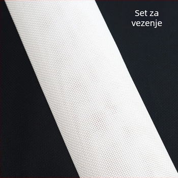 14-ct plat za križni šav od ekološkog pamuka, motiv kapljica ki pada, pejzaž, skandinavski stil, komplet za izradu