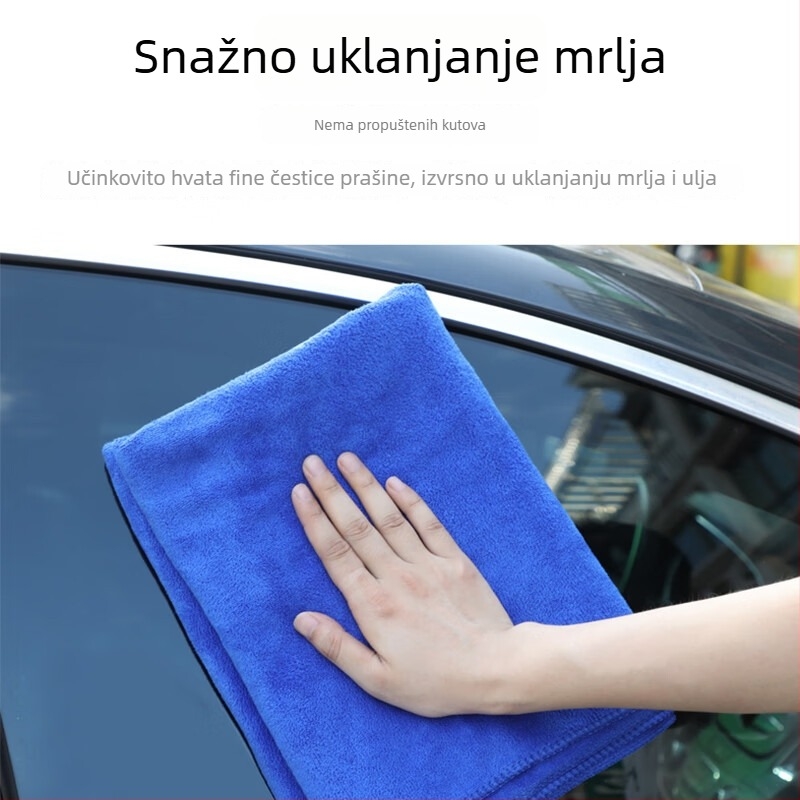 Debela, upijajuća krpa za pranje automobila, bez dlačica, velika veličina za unutrašnje čišćenje vozila