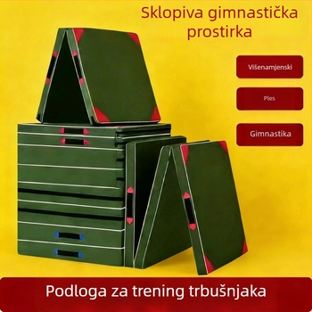 Debela sklopiva gimnastička podloga za vježbanje i trening, školske sportske aktivnosti, trbušnjaci i borilačke vještine – pjenasta podloga