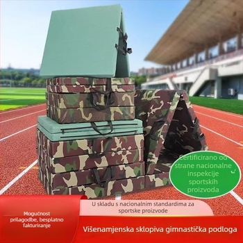 Mat za trbušnjake i gimnastiku, sklopivi plesni mat za akrobatske vježbe, podloga za vježbanje za učenike i djecu