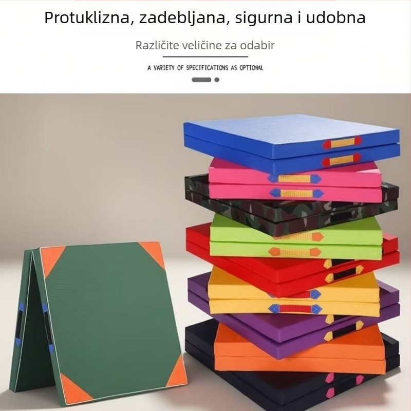 Mat za trbušnjake i gimnastiku, sklopivi plesni mat za akrobatske vježbe, podloga za vježbanje za učenike i djecu