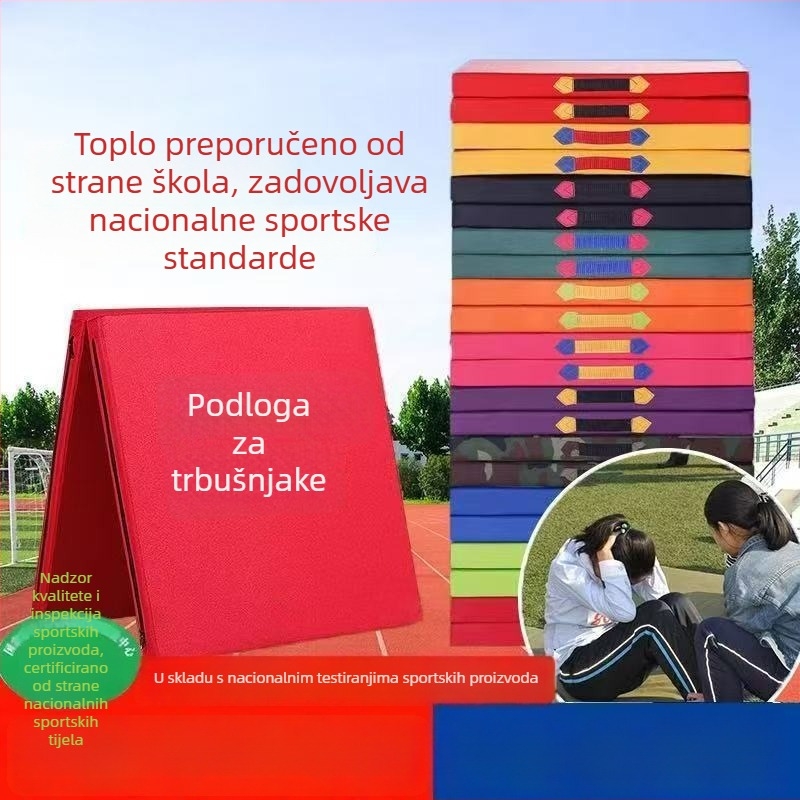Mat za trbušnjake i gimnastiku, sklopivi plesni mat za akrobatske vježbe, podloga za vježbanje za učenike i djecu